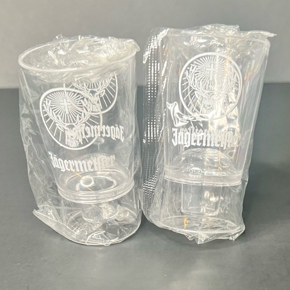 Jagermeister Dining 2 New Rare Vintage Jagermeister Clear Plastic